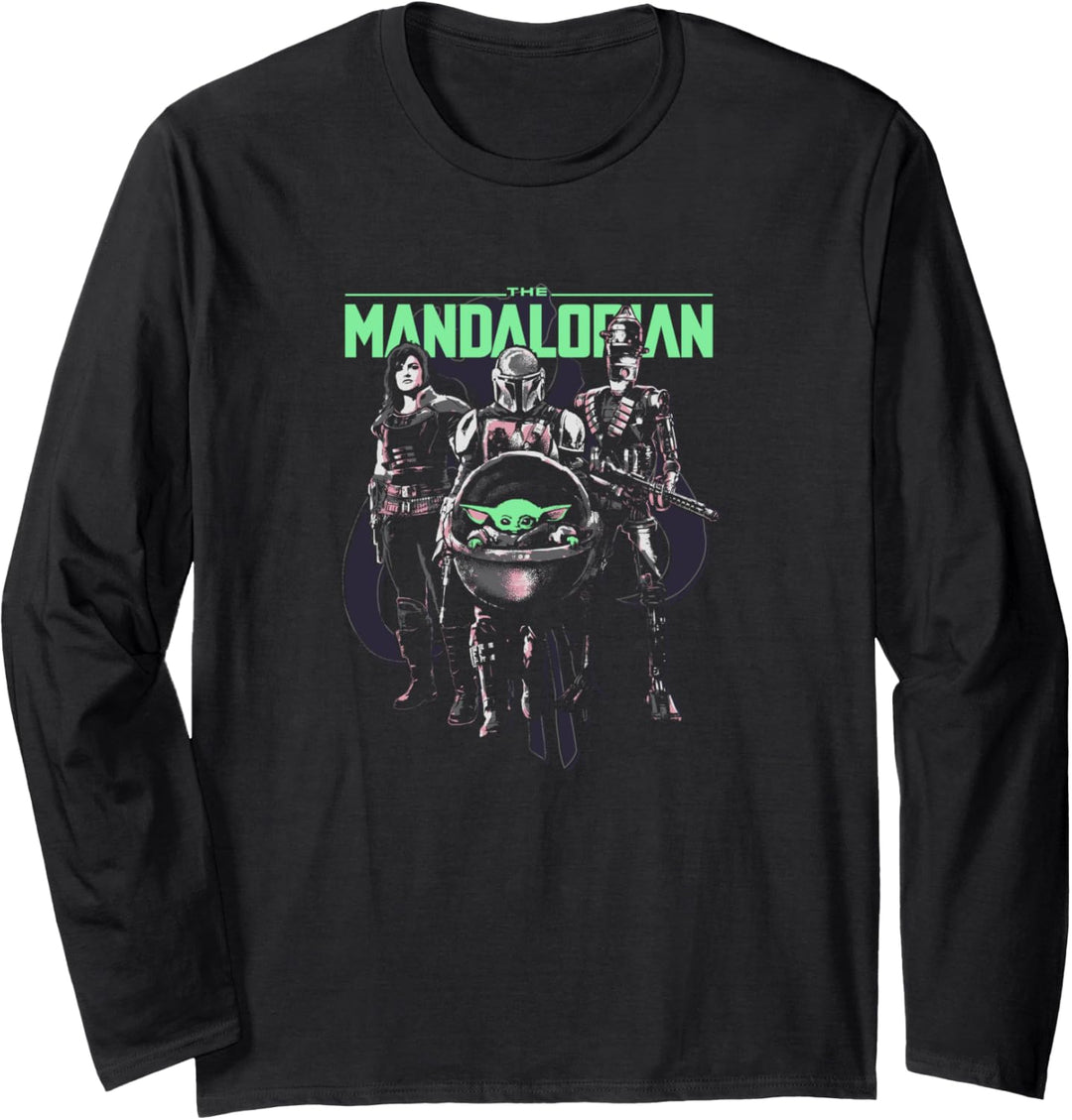 Star Wars The Mandalorian Group Of Friends Langarmshirt