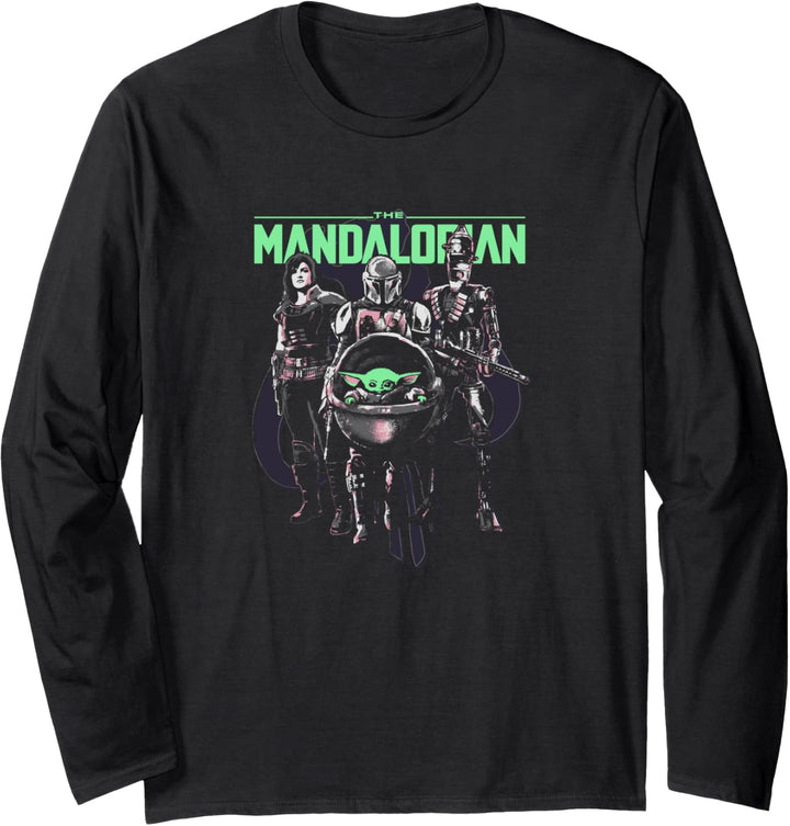Star Wars The Mandalorian Group Of Friends Langarmshirt