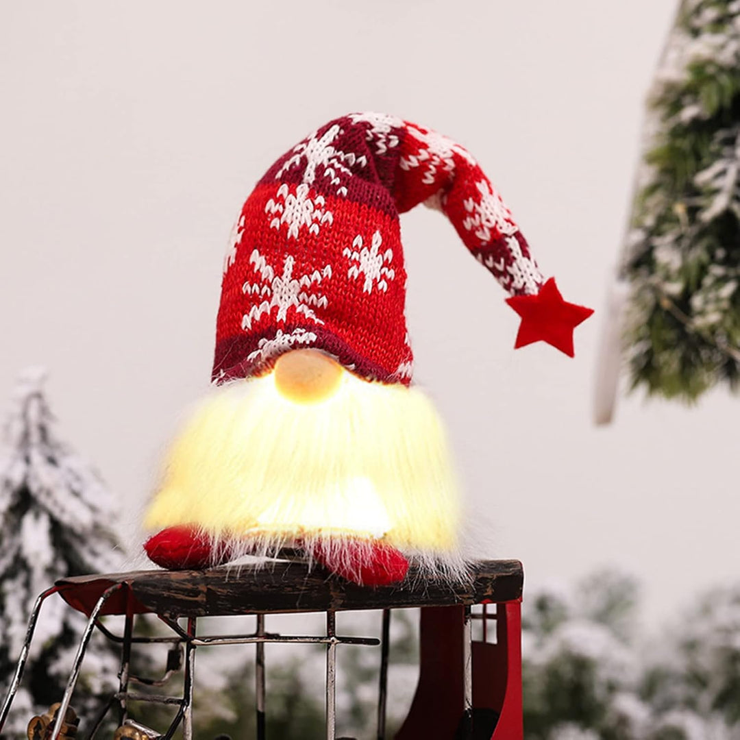 ACAREY Weihnachtsdeko 3 Stück Weihnachten Deko Wichtel mit LED Licht Weihnachtswichtel Figuren Plüsc