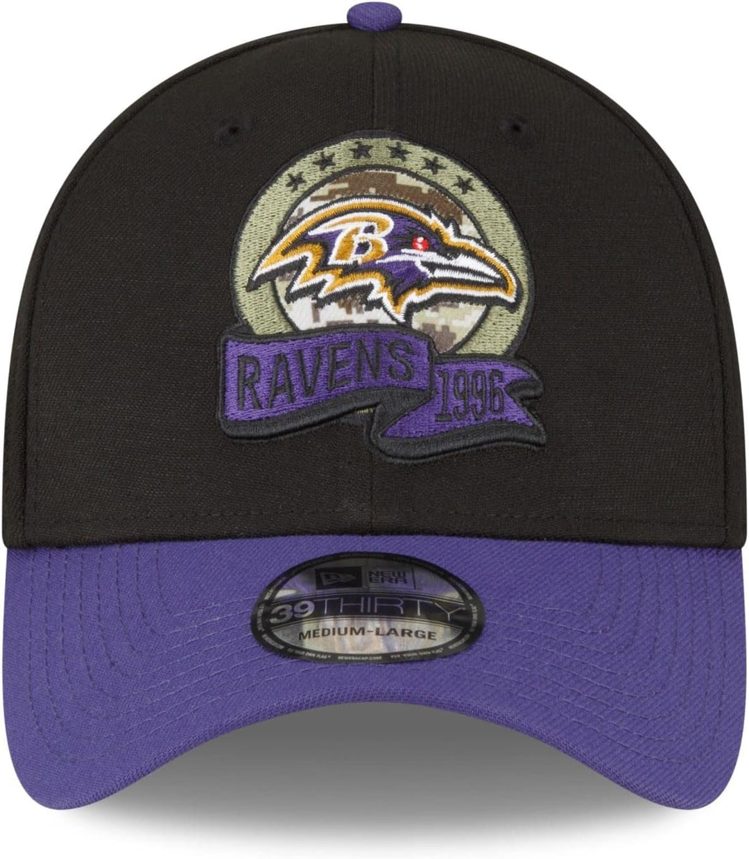 New Era Salute to Service 2022 Basecap 39Thirty NFL Fanartikel American Football Kappe schwarz M-L 3