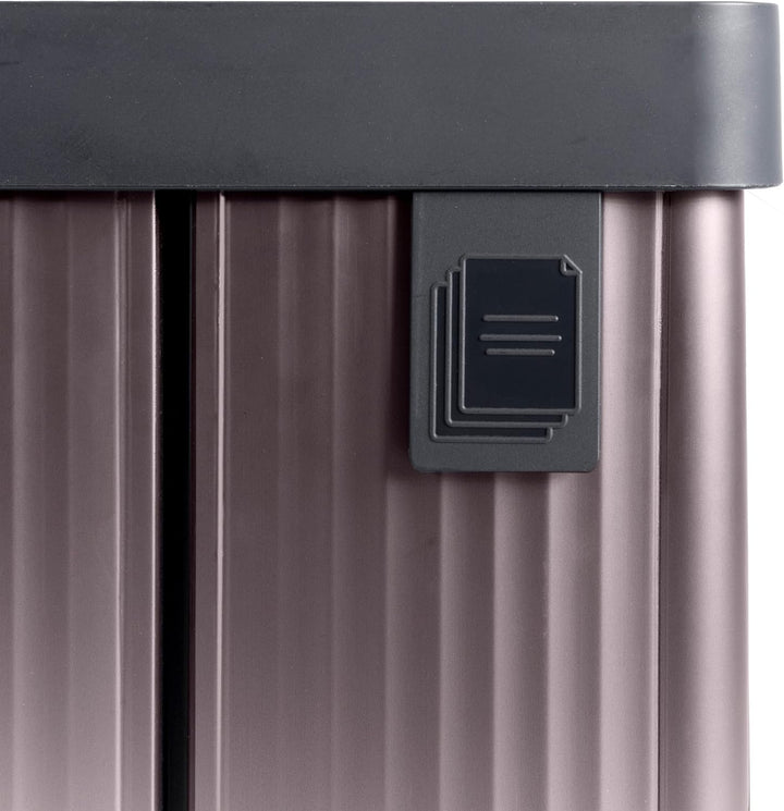 Curver Keter Verto Recycle 54L Mülleimer für Küche, zwei Fächer, einfache Sortierung, offen, schlank