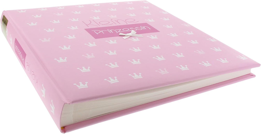 goldbuch 15087 Babyalbum Kleine Prinzessin, 30 x 31 cm, Baby Fotoalbum mit 58 weissen Blankoseiten &