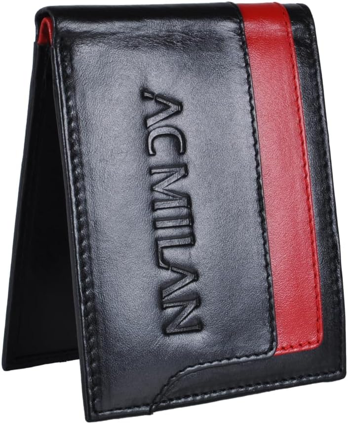 Ac Milan Unisex 143222 Reisezubehör-Brieftasche, Schwarz
