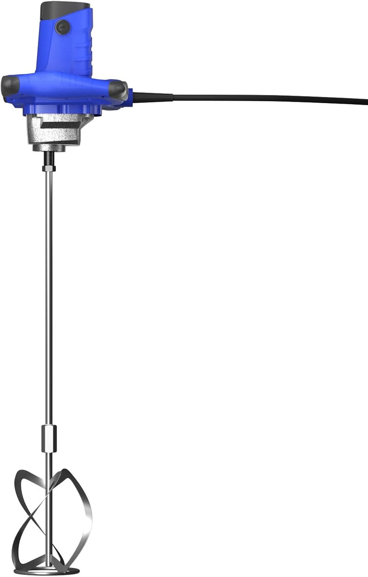 Rührwerk mit starken 2600 Watt – Farb-Mörtelrührer Betonrührer – robustes 6-Gang-Metallgetriebe – Mi