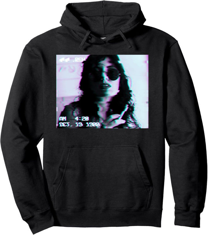 90s Aesthetic Vaporwave 80s Soft Grunge Clothing VHS Egirl Pullover Hoodie