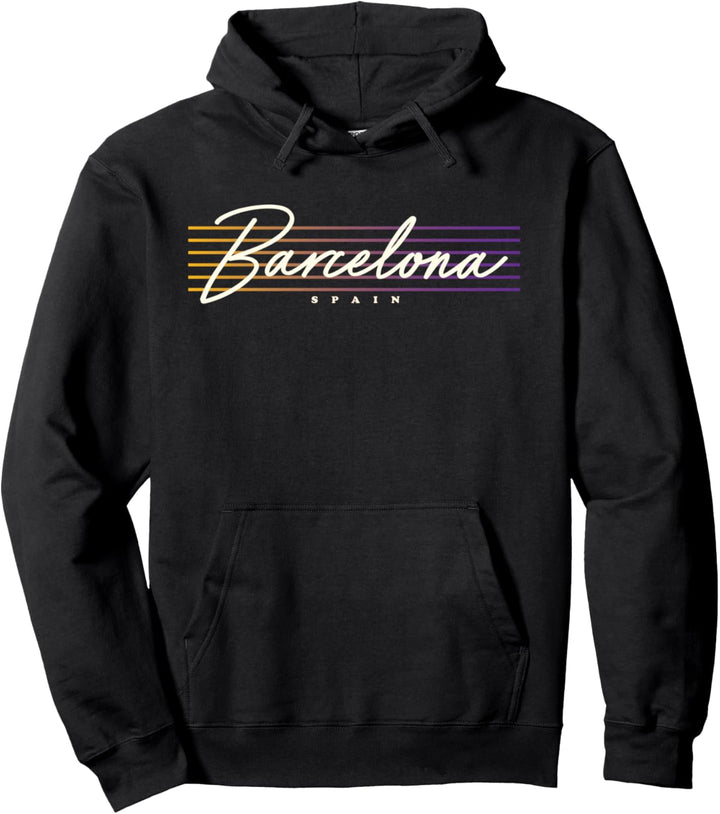 Barcelona Souvenir Vintage Spanien Pullover Hoodie