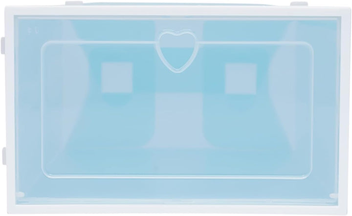 20 Stück Schuhbox,Faltbare Kunststoff-Schuhaufbewahrungsbox,Transparent PP Stapelbar Flip-Top Aufbew