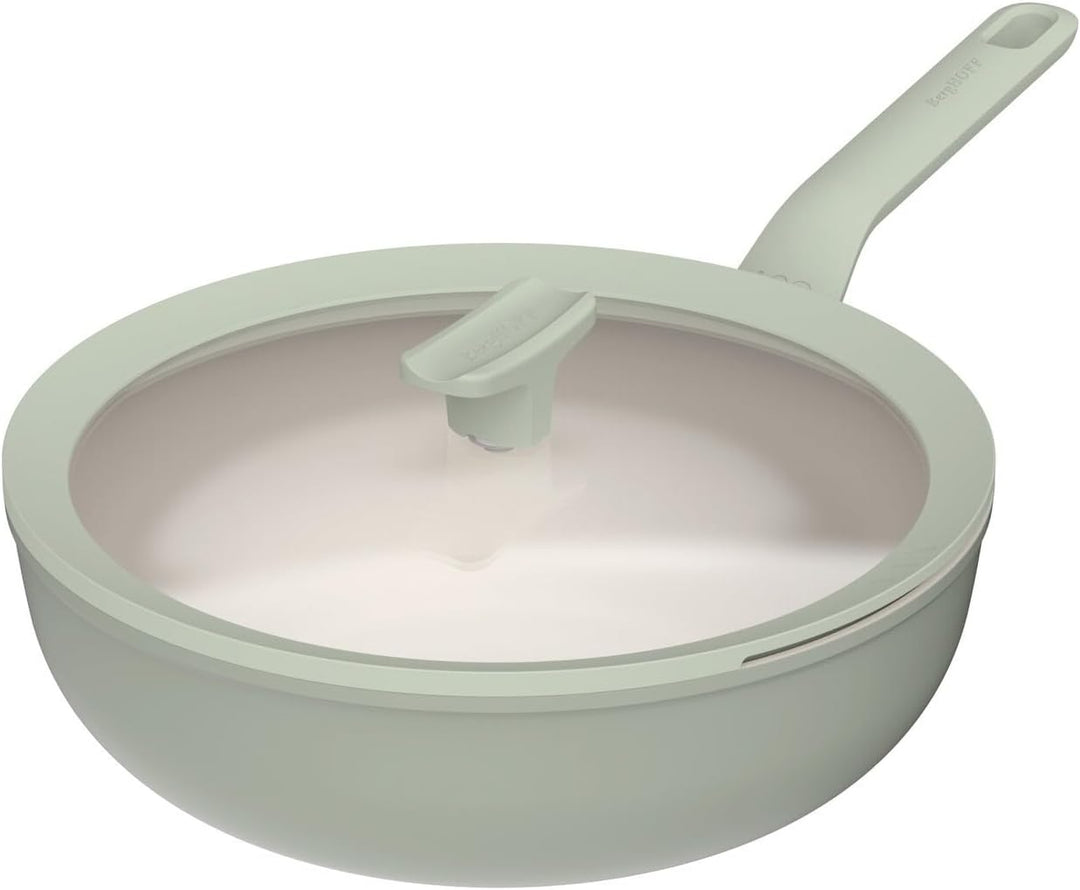 Berghoff Leo Balance Wok Pfanne (28cm) - Wok mit Deckel - Antihaft Wokpfanne - für alle Herdarten -
