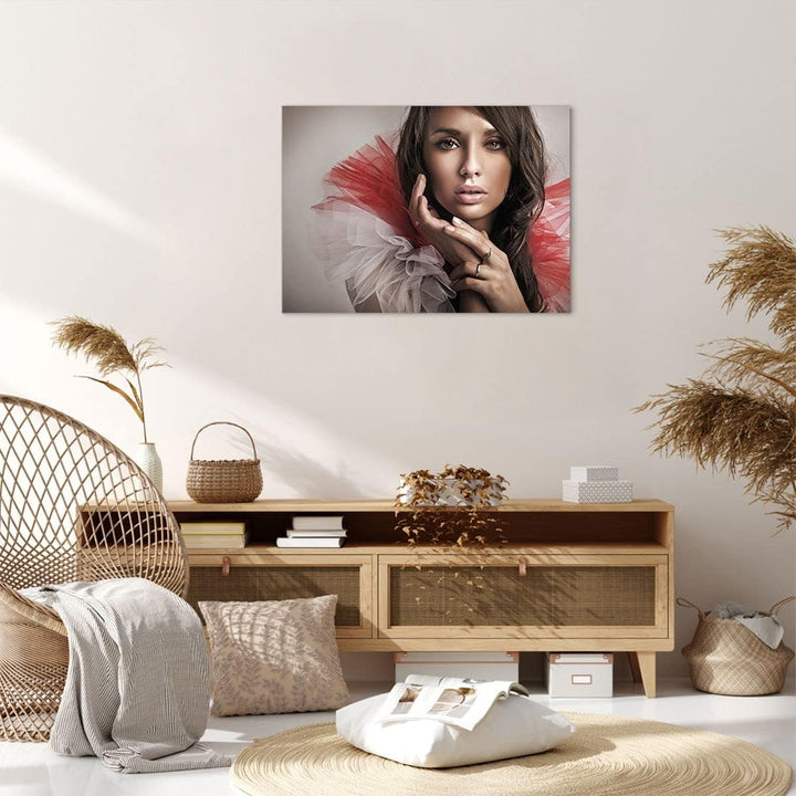Bilder auf Leinwand Schönheit kleid mode modell Leinwandbild 70x50cm Wandbilder Dekoration Wohnzimme