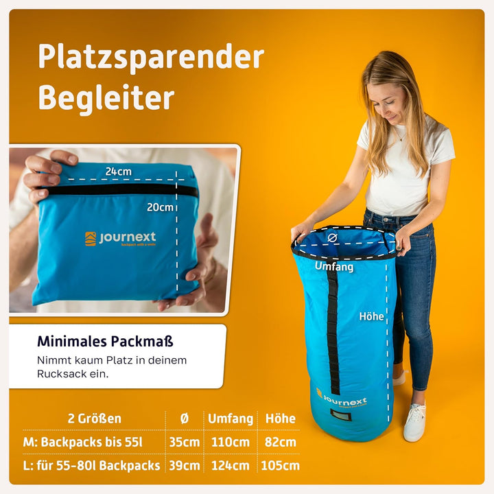 Journext 2 in 1 Rucksack Schutzhülle & Regenschutz/Flight Cover Rucksack/Rucksack Schutzhülle Flugze