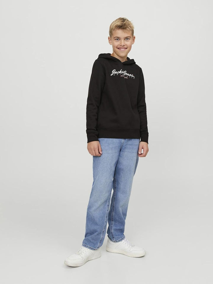 JACK & JONES Boy Kapuzenpullover Logo Kapuzenpullover Junior 140 Schwarz, 140 Schwarz
