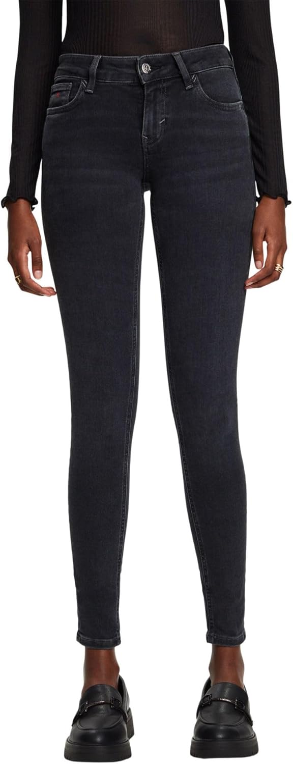 ESPRIT Damen Jeans 24W / 32L Black Rinse, 24W / 32L Black Rinse
