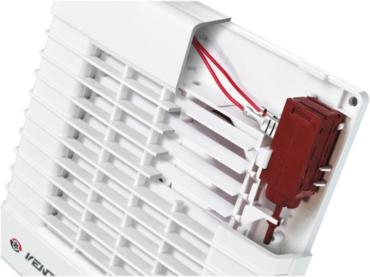 VENTS Kleinraumventilator Wandventilator MA 150 VT mit Zugschalter &amp; Nachlauf