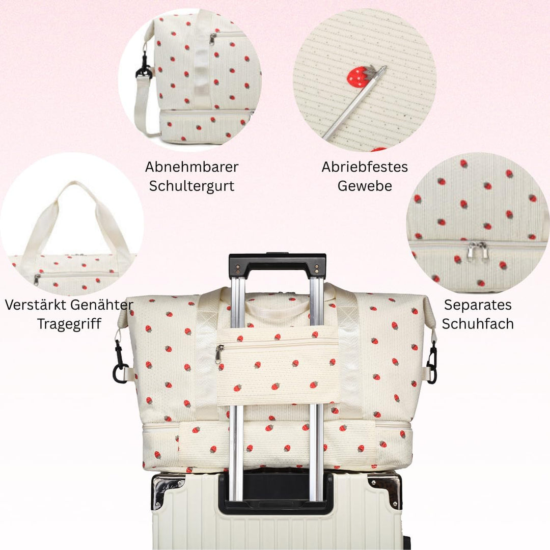 Sporttasche Kinder Mädchen Reisetasche Jungen mit Schuhfach Reisetaschen Weekender Sporttaschen Trav