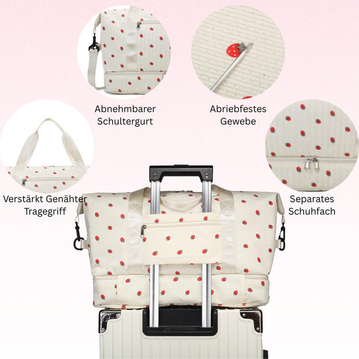 Sporttasche Kinder Mädchen Reisetasche Jungen mit Schuhfach Reisetaschen Weekender Sporttaschen Trav