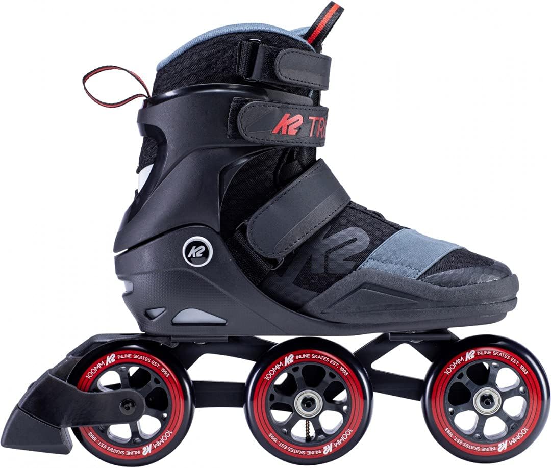K2 Herren Trio S 100 Inline Skates EU: 41.5 (UK: 7.5 / US: 8.5) Black - Red, EU: 41.5 (UK: 7.5 / US:
