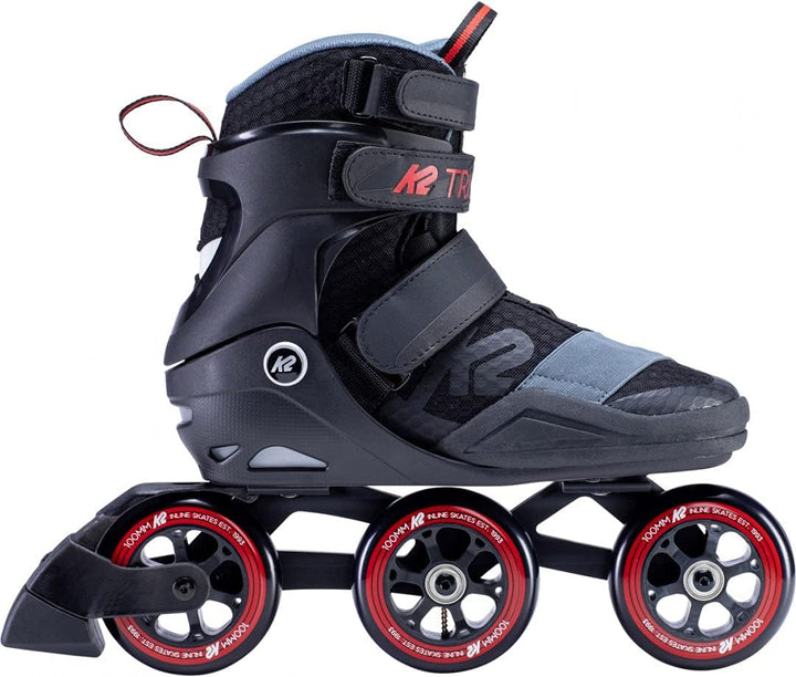 K2 Herren Trio S 100 Inline Skates EU: 41.5 (UK: 7.5 / US: 8.5) Black - Red, EU: 41.5 (UK: 7.5 / US:
