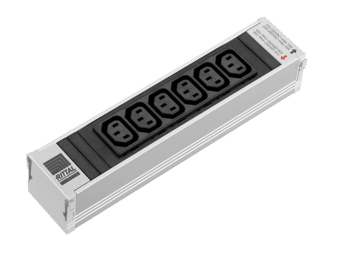 Rittal 7856080 7856.080 19 Zoll Netzwerkschrank-Steckdosenleiste Kaltgeraete-Steckdose C13 10A
