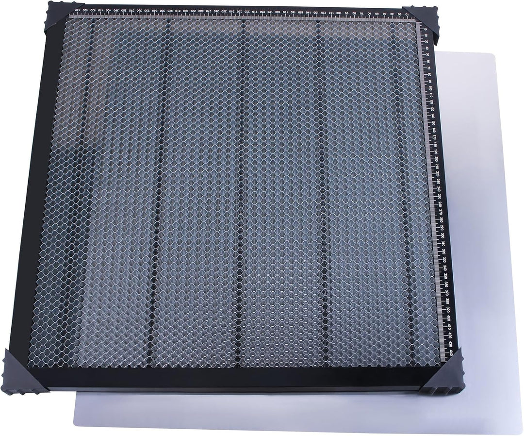Laser Wabentisch 500x500mm mit Aluminiumplatte, Wärmeableitung & Untergrundschutz, Mit X/Y Präzision