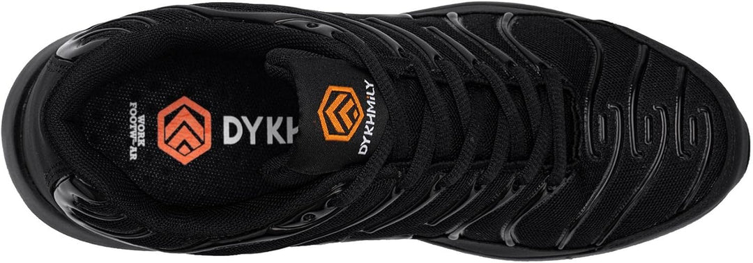 DYKHMILY Arbeitsschuhe Herren Sicherheitsschuhe Leichte Pannensichere Stahlkappenschuhe Arbeit Komfo