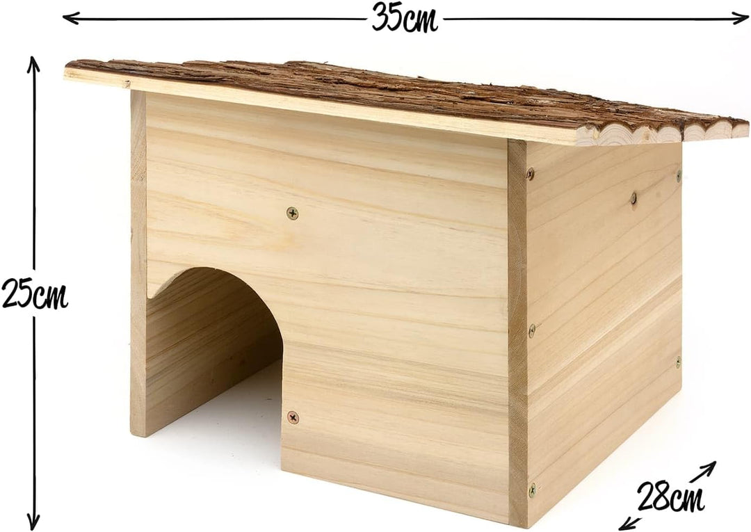 CKB LTD Bauen Sie Ihr eigenes Igelhaus aus Holz für Igel oder Meerschweinchen, Outdoor-Unterschlupf