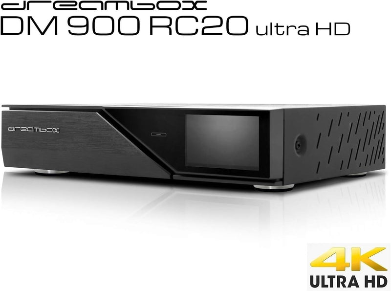 Dreambox DM900 RC20 UHD 4K 1x DVB-S2X FBC MS Twin Tuner 1TB HDD E2 Linux PVR Receiver 1 TB HDD 1x DV