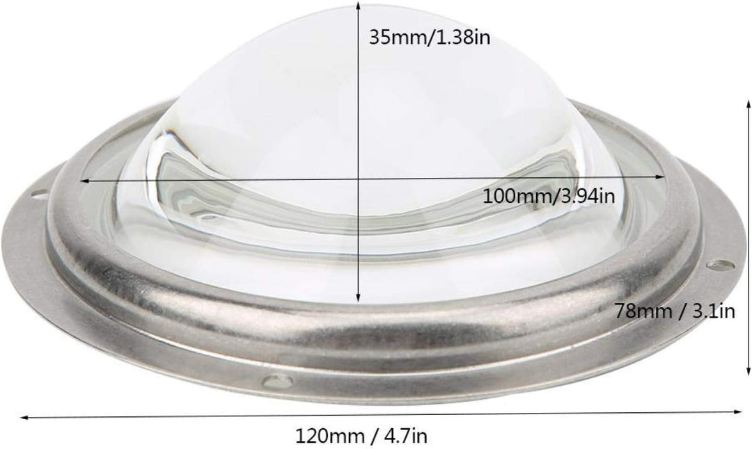 Kondensorlinse LED Linse LED Glaslinse 100mm LED Plano Konvexlinse mit fester Halterung , für 20 200