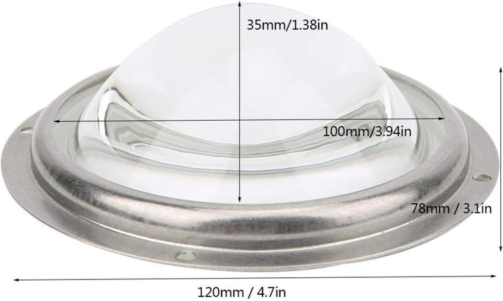 Kondensorlinse LED Linse LED Glaslinse 100mm LED Plano Konvexlinse mit fester Halterung , für 20 200