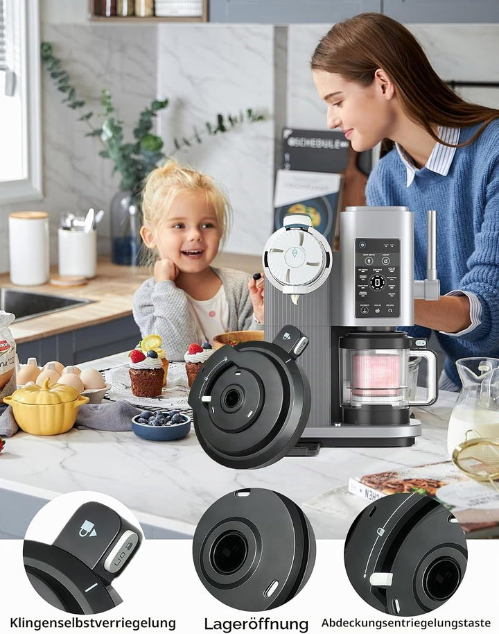 Ersatz Deckel für Ninja Swirl NC701EU Eismaschine Aussenschalendeckel Auslaufsicherer Ersatzdeckel K