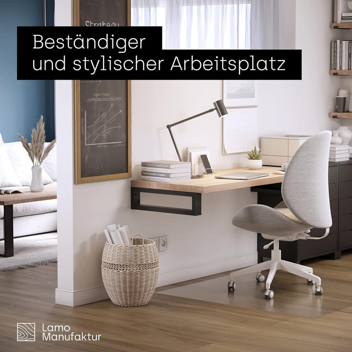LAMO Manufaktur Waschtischplatte, Holzplatte Waschtisch, Nachttisch 40x40 cm (AxB), Dunkel, ohne Mon