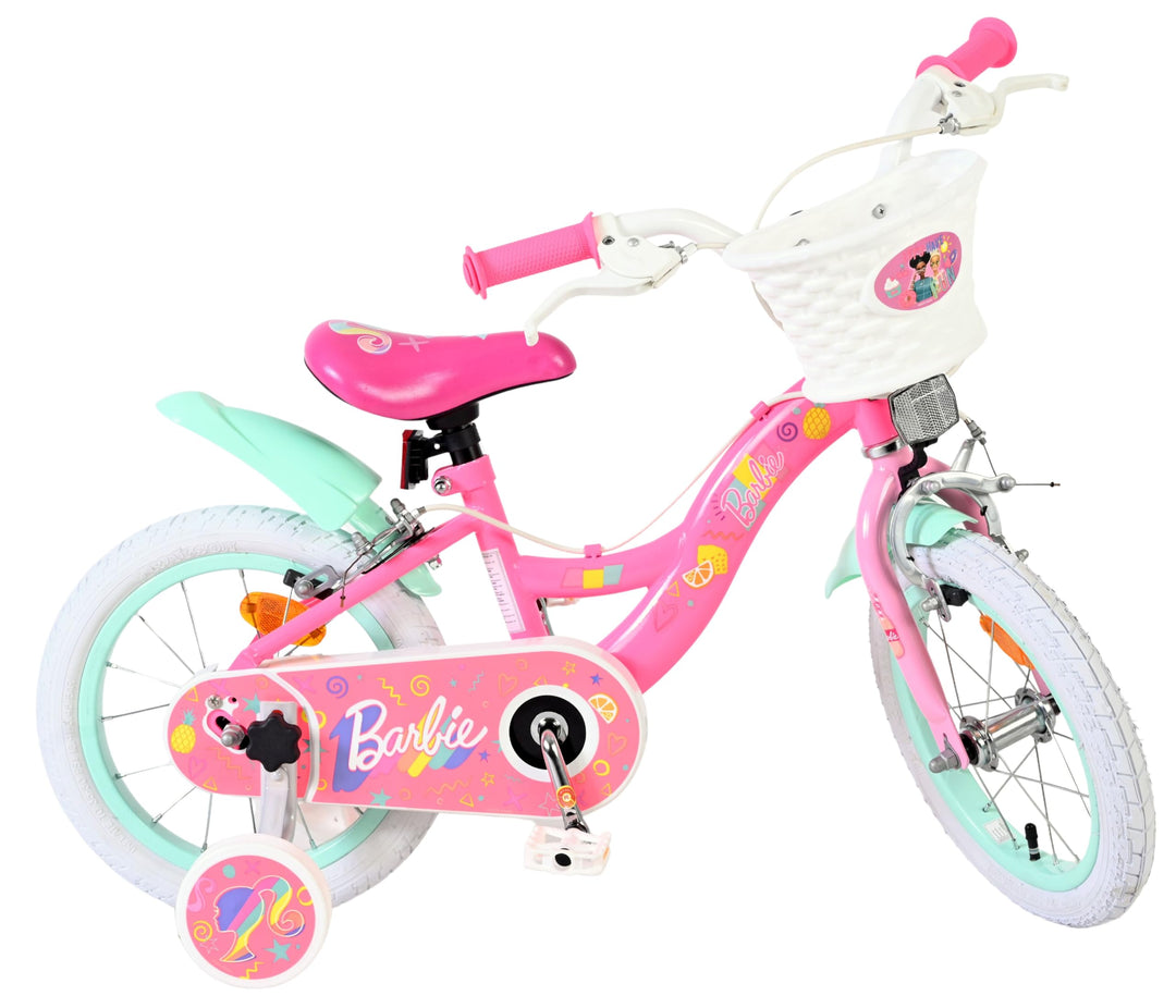 Volare Kinderfahrrad | 3–5 Jahre | Doppelte Handbremse, abnehmbare Stützräder, Pedalreflektoren & Tr