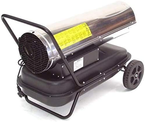 Edelstahl Heizkanone 30kW Diesel Heizung 55519 Ölheizgerät Bautrockner Bauheizer