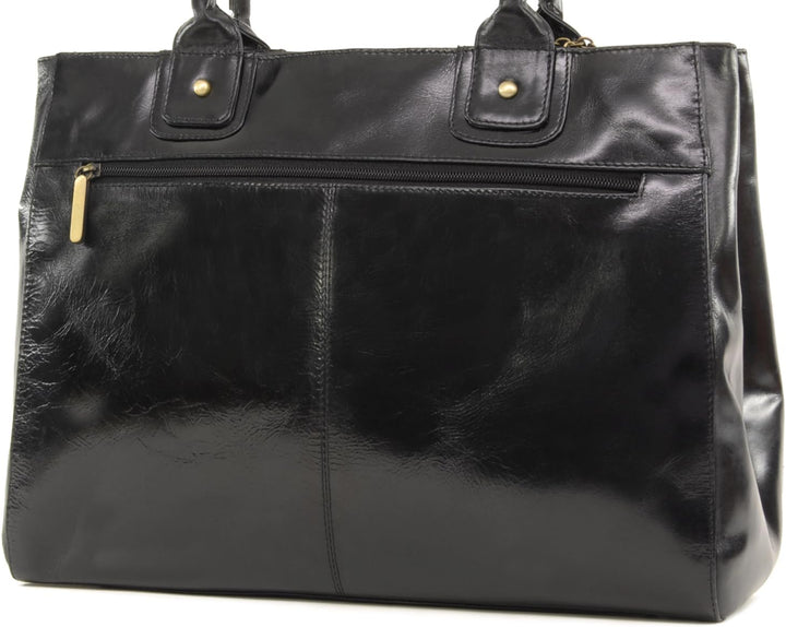 Catwalk Collection Handbags - Leder - Grosse Schultertragetasche/Umhängetasche/Shopper/Tote - KENSIN