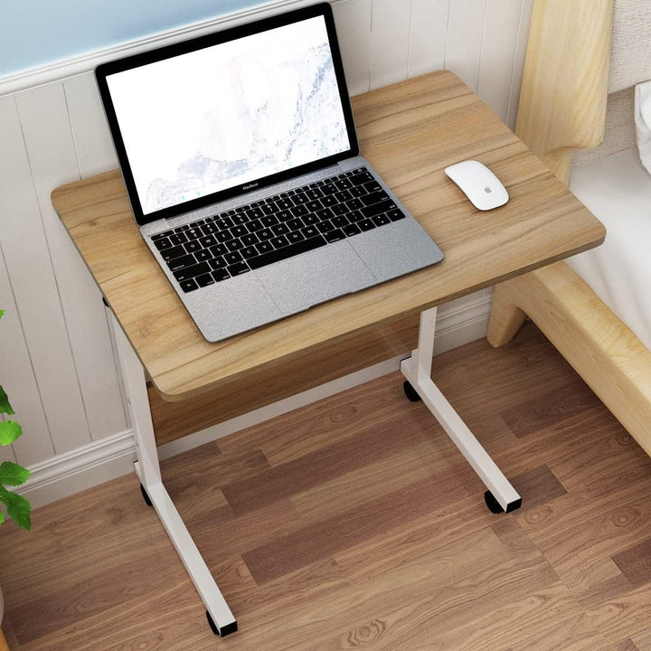 sogesfurniture höhenverstellbar Laptoptisch Laptopständer Computertisch mit Rollen, mobiler Beistell