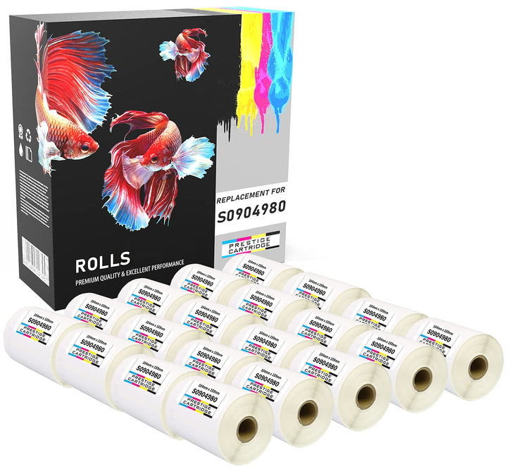 Prestige Cartridge 20 Rollen S0904980 104mm x 159mm (220 Etiketten pro Rolle) Versand-Etiketten komp