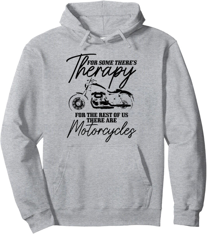 Biker Therapy Vintage Motorrad Lustiger Biker Pullover Hoodie