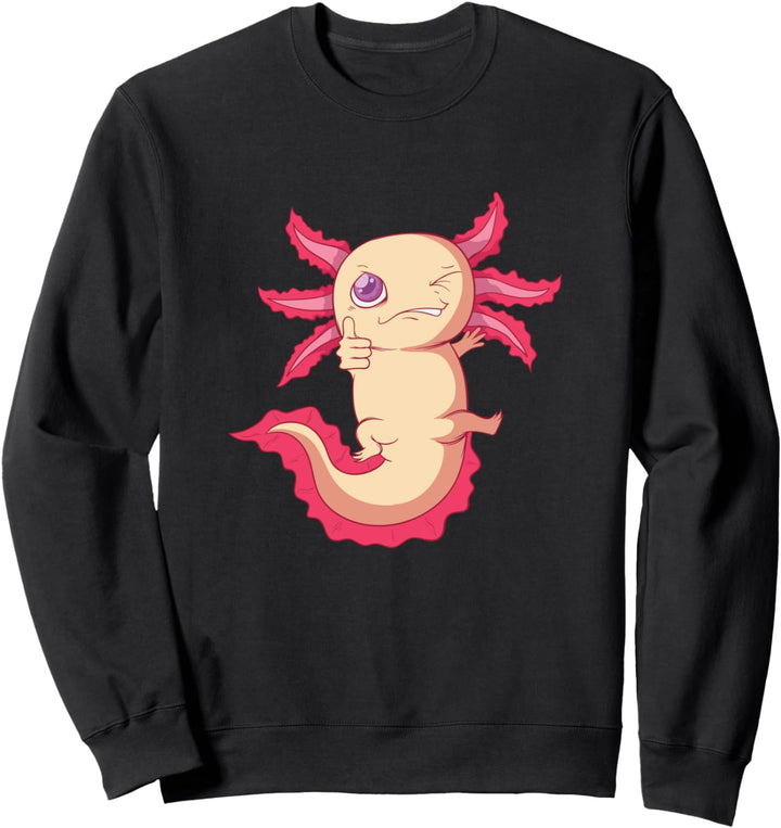 Axolotl "Monster" zwinkert Sweatshirt