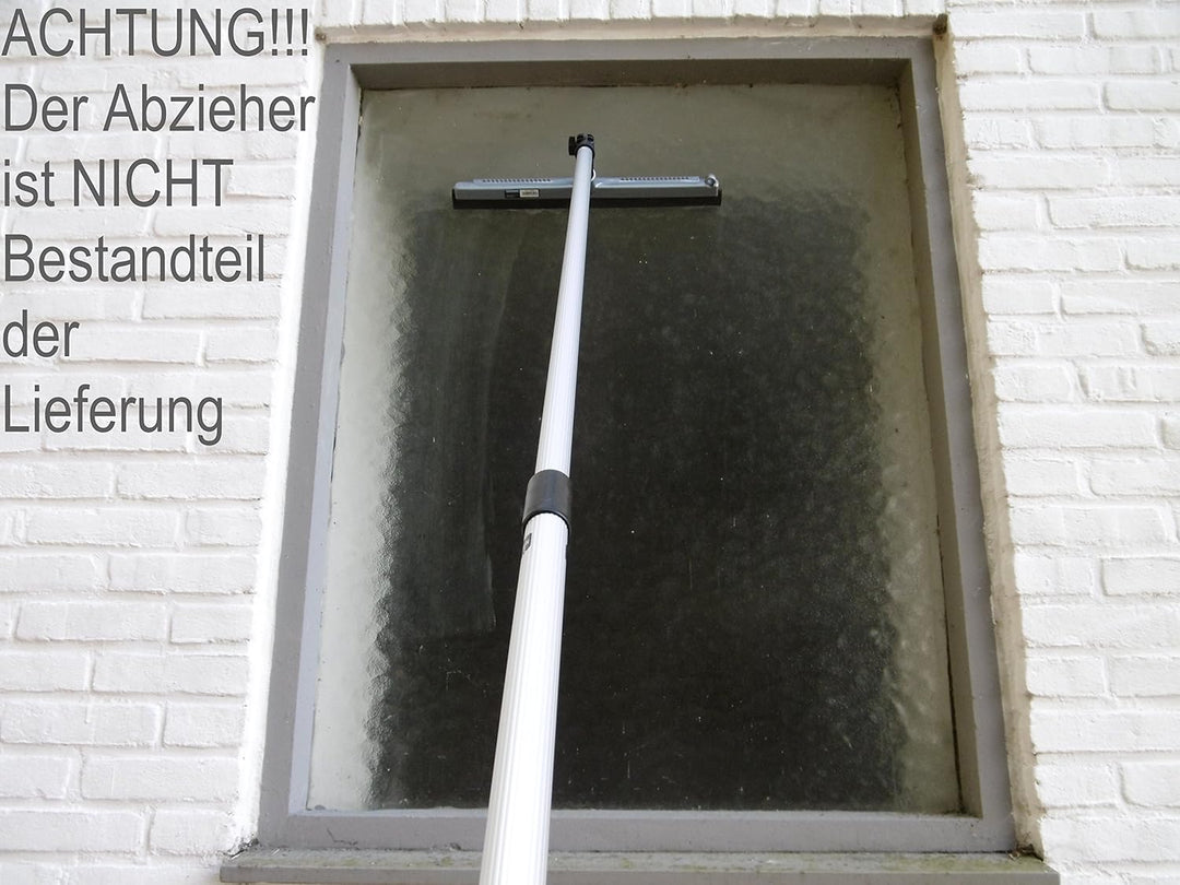 EXCOLO Teleskopstiel 4 m Teleskopstange lang Stiel für Fenster Reingier Besen Obst plücken Fassaden
