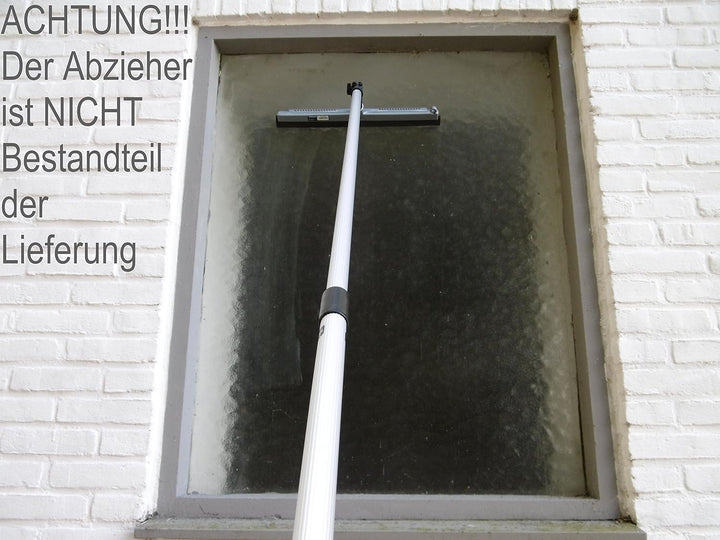 EXCOLO Teleskopstiel 4 m Teleskopstange lang Stiel für Fenster Reingier Besen Obst plücken Fassaden