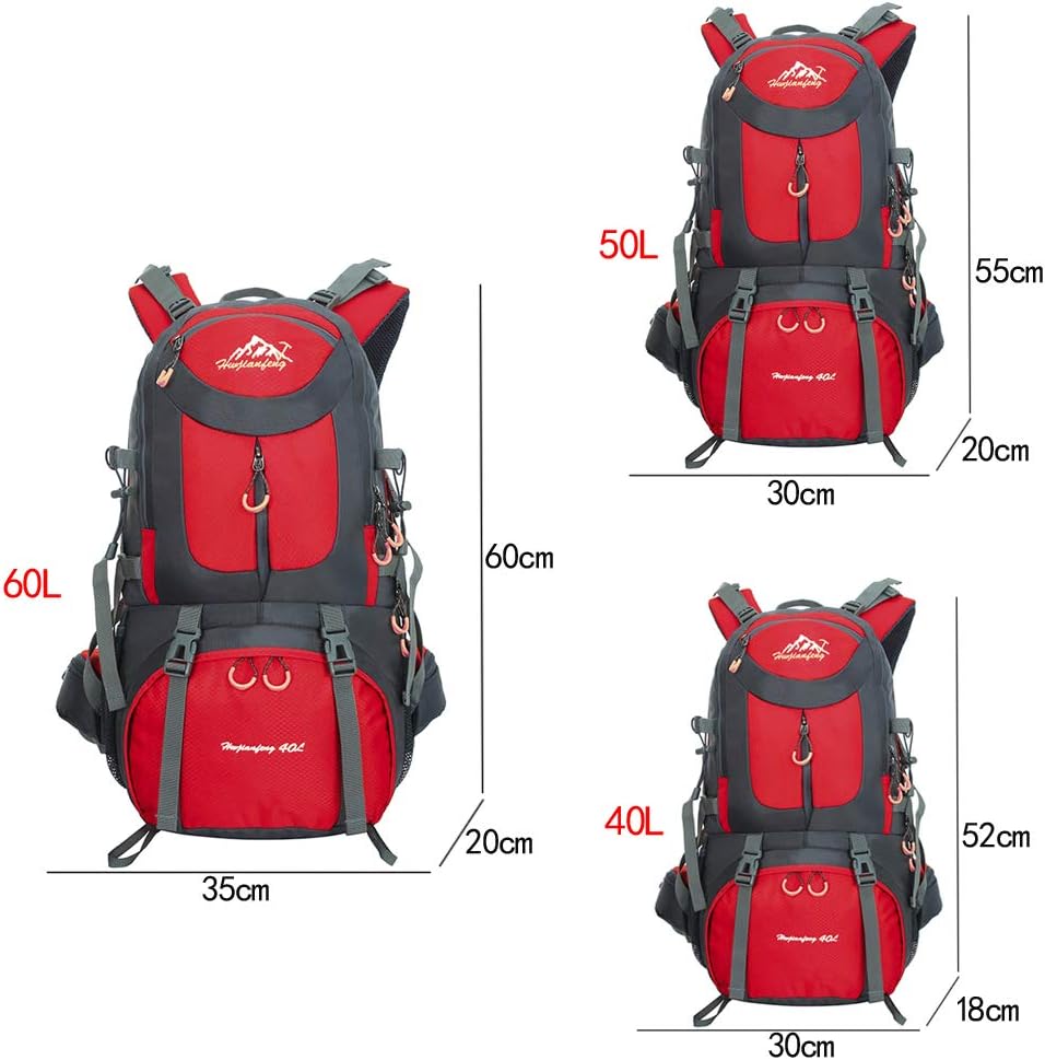 BOZEVON Outdoor Trekkingrucksacke - Reiserucksack Wanderrucksack Sport Radfahren Klettern Rucksack H