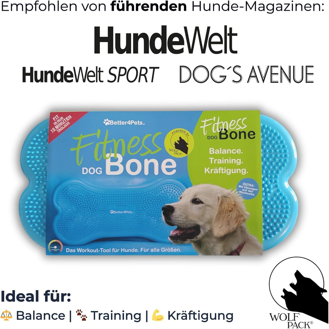 Generisch Fitness Dog Bone - Balance Pad &amp; Wackelkissen - orthopädisches Hundetraining &amp; Spiel - Tra