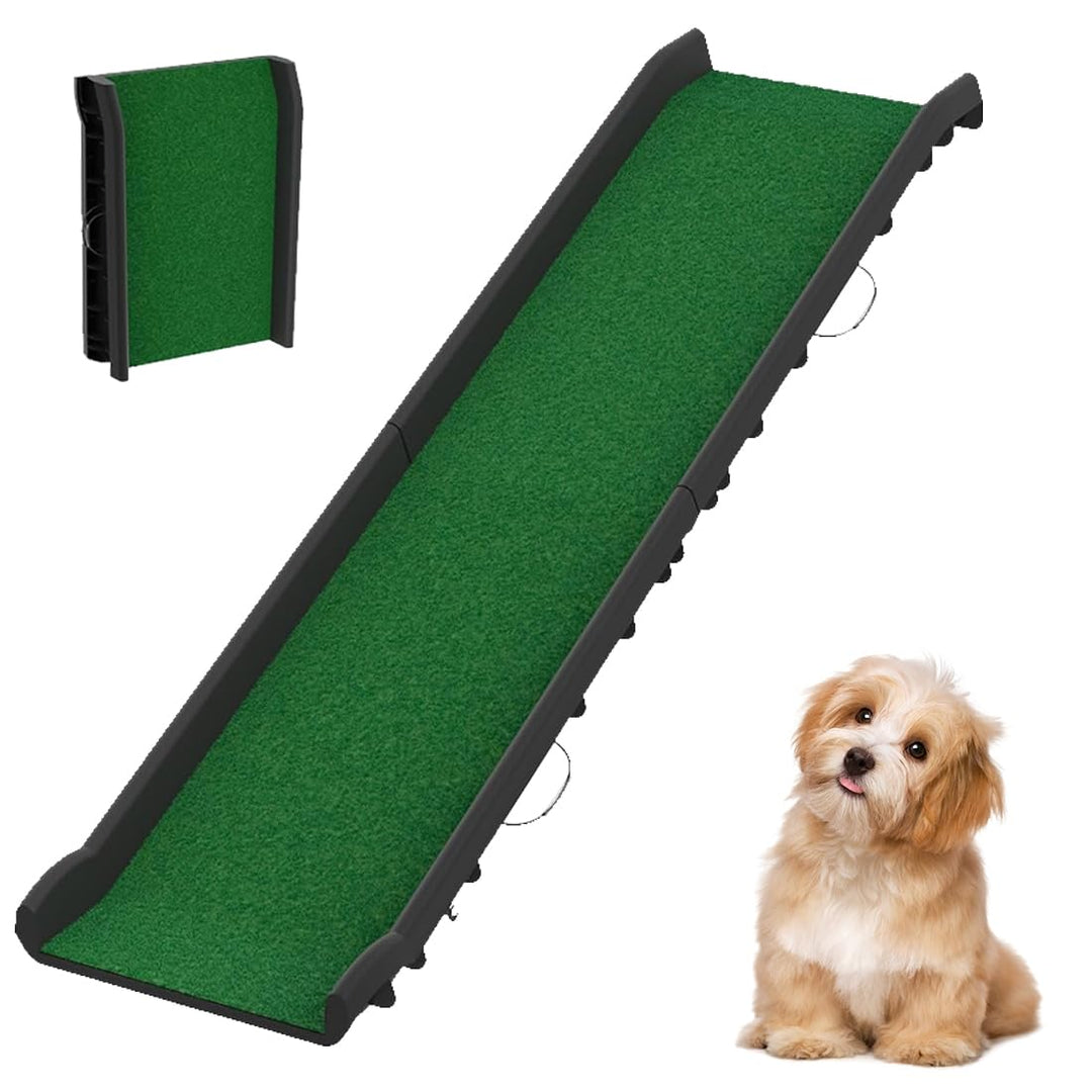 Hunderampe 156x40cm Klappbare für Auto, Hundetreppe Hunde Rampe Katzentreppe, Tragbare Kofferraumram