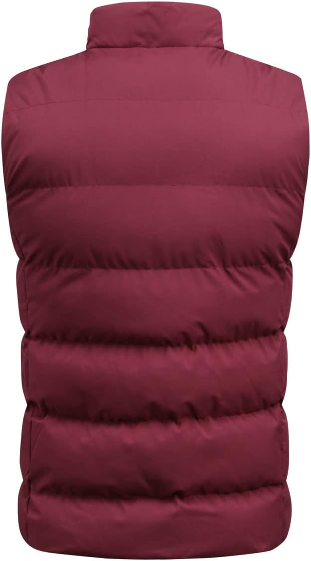 YOUTHUP Weste Herren Steppweste Winter Freizeit Wärme Ärmellose Sportweste Outdoor Stehkragen Winter