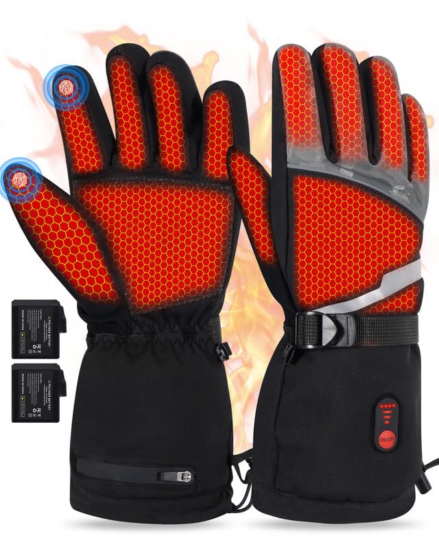 SOPPY Beheizbare Handschuhe Unsex, Beheizte Sporthandschuhe Skihandschuhe Herren Damen,Fahrradhandsc