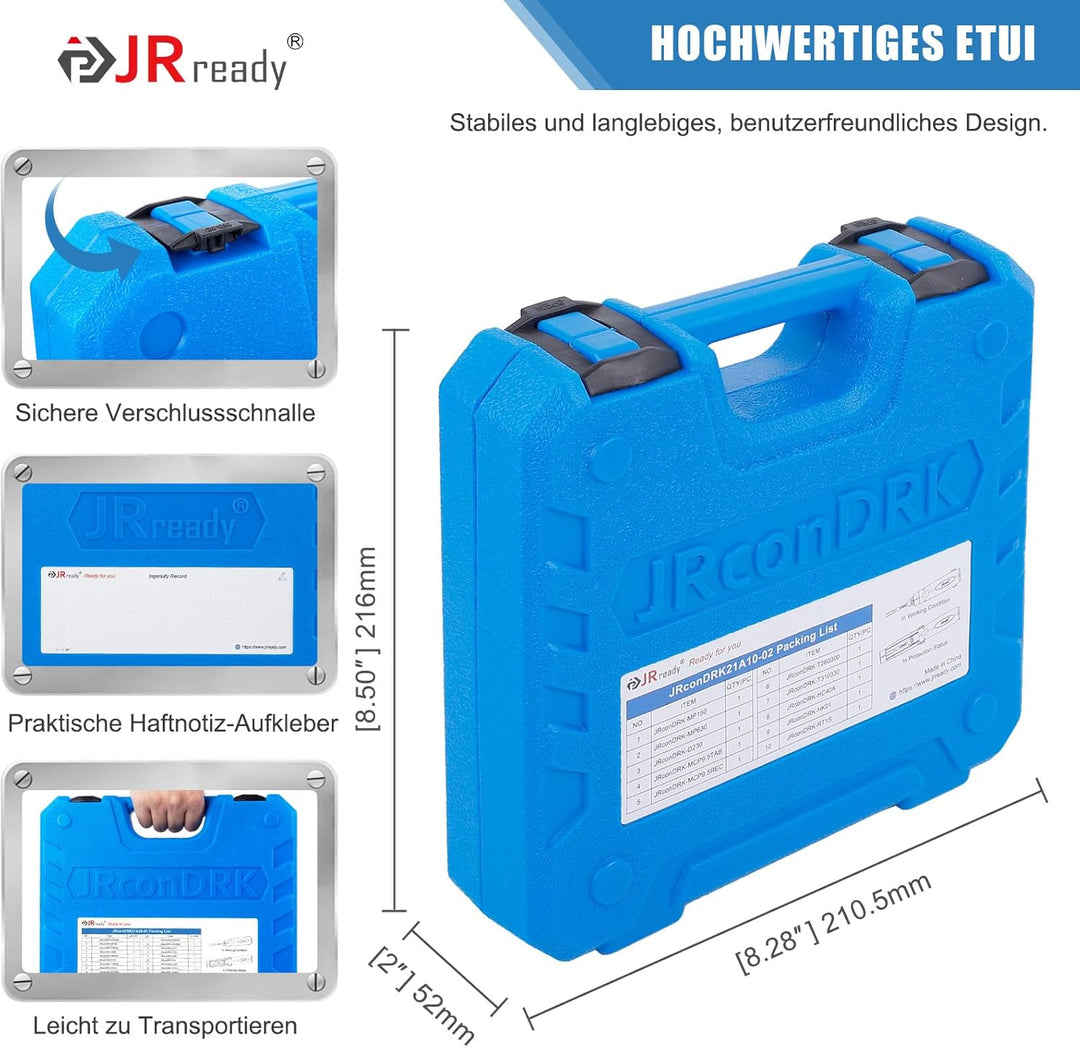 JRready JRconDRK21A10-02 Auspinwerkzeug Kit Neu Entriegelungswerkzeug Mit Schutzhülle Kompatibel Mit