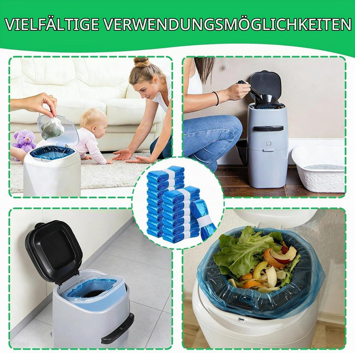 15 Stück Nachfüllfolie &amp; Nachfüllbeutel für Windeleimer, Geruchsdicht &amp; Langlebig, Kompatibel mit al