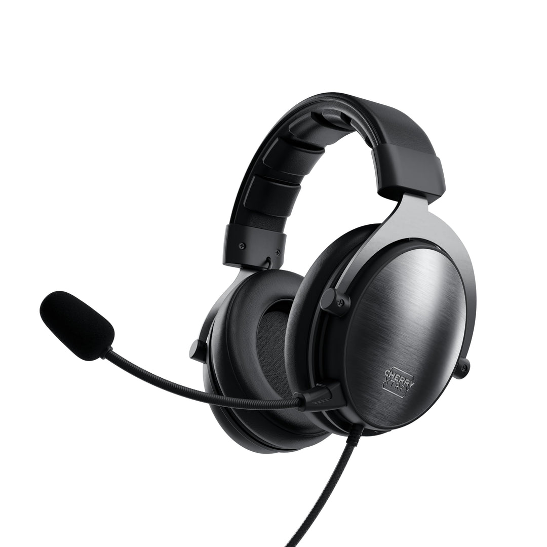 CHERRY XTRFY H1, Profi Gaming-Headset, Optimiert für esports, Grosse Ohrkissen mit Memory-Foam, 2 Au