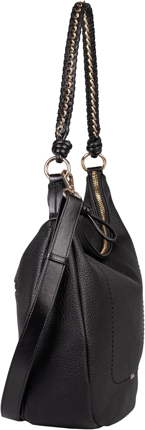 Gabor bags Dania Damen Hobo Bag Schultertasche Schwarz, Schwarz