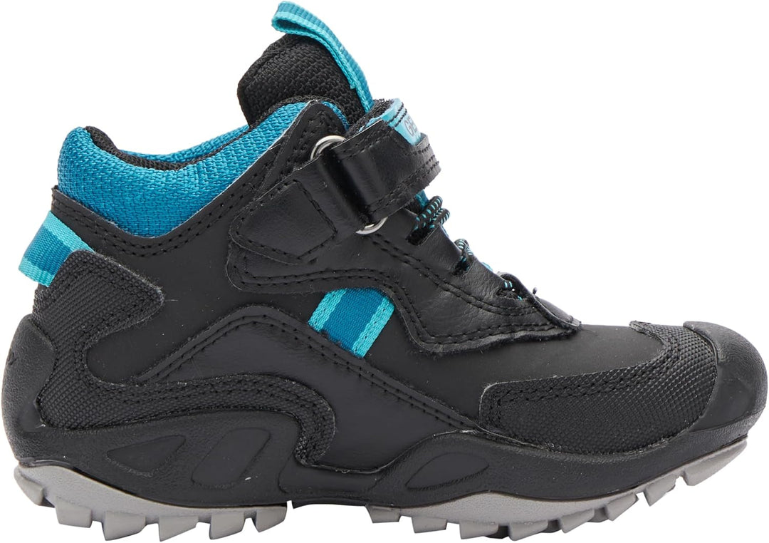 Geox Jungen J New Savage Boy B A Sneaker 34 EU Black Petrol, 34 EU Black Petrol