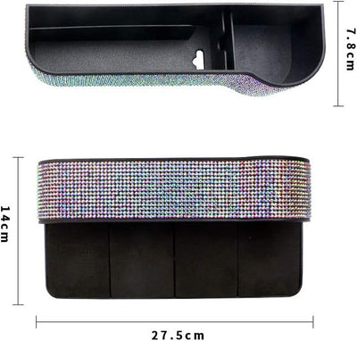 Autositz Aufbewahrungsbox,MoreChioce Bling Bling Glitzer Auto Seat Gap Organizer Multifunktionale Au